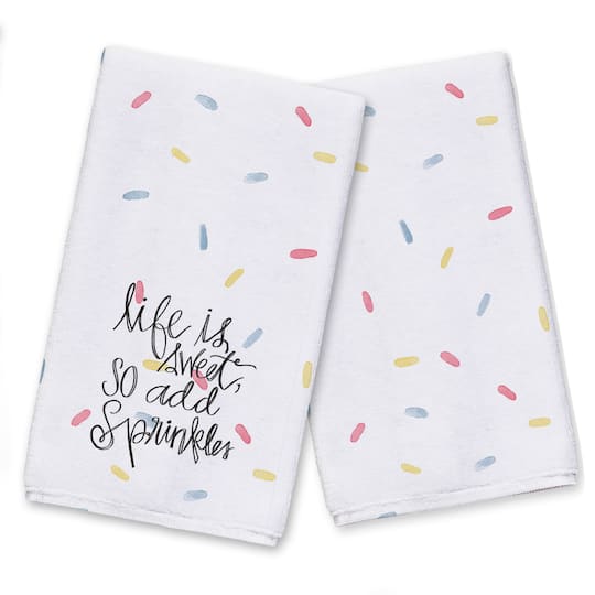 Add Sprinkes 16" x 25" Tea Towel - Set of 2